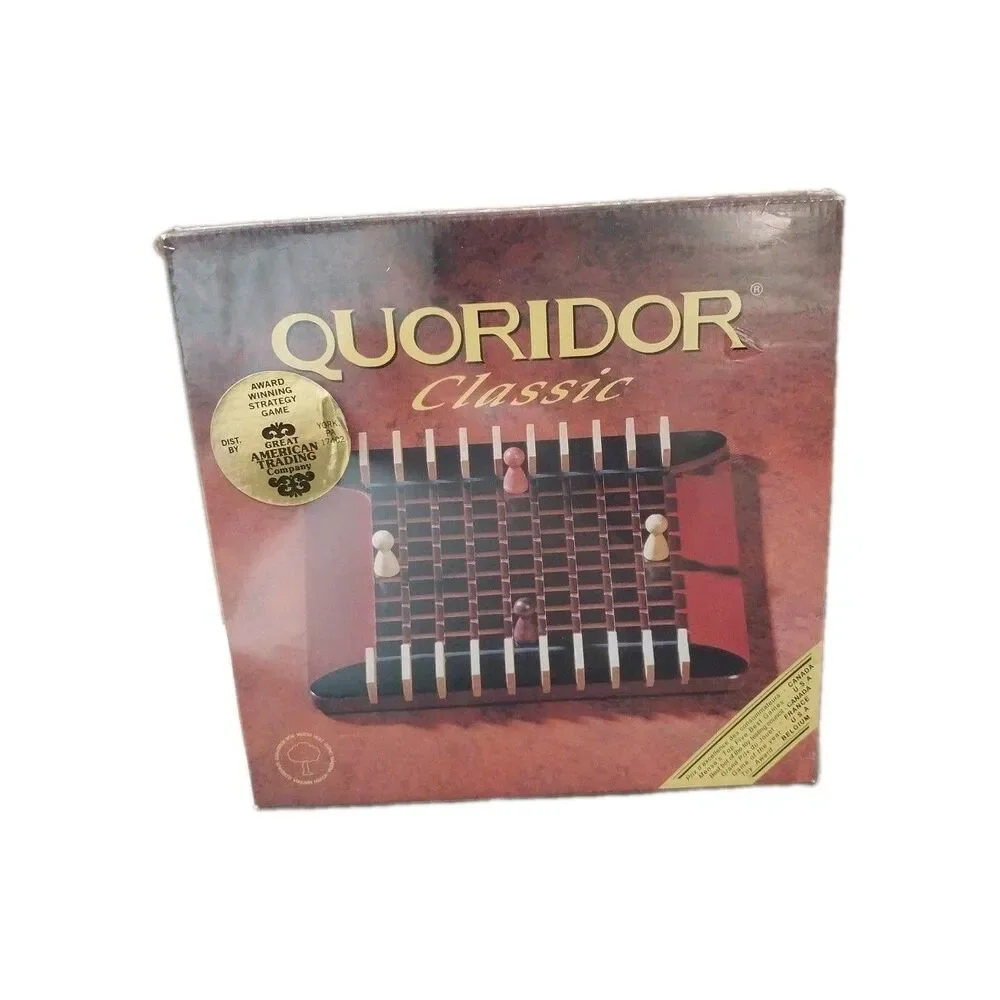 1997 GIGAMIC FRANCE QUORIDOR CLASSIC WOODEN BOARD GAME NEW SEALED NIB